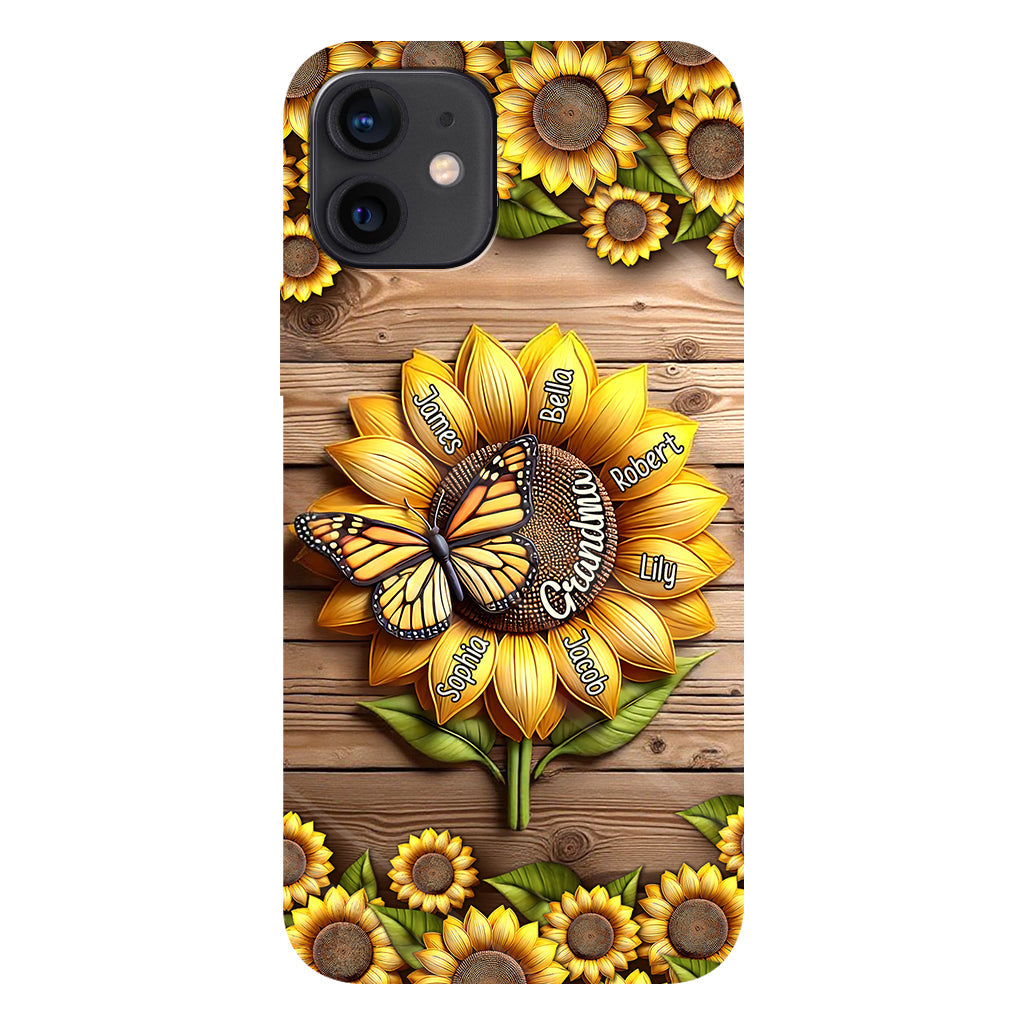 Du bist mein Sonnenschein, Oma und Mama – Personalisierte Handyhülle mit Oma-Motiv