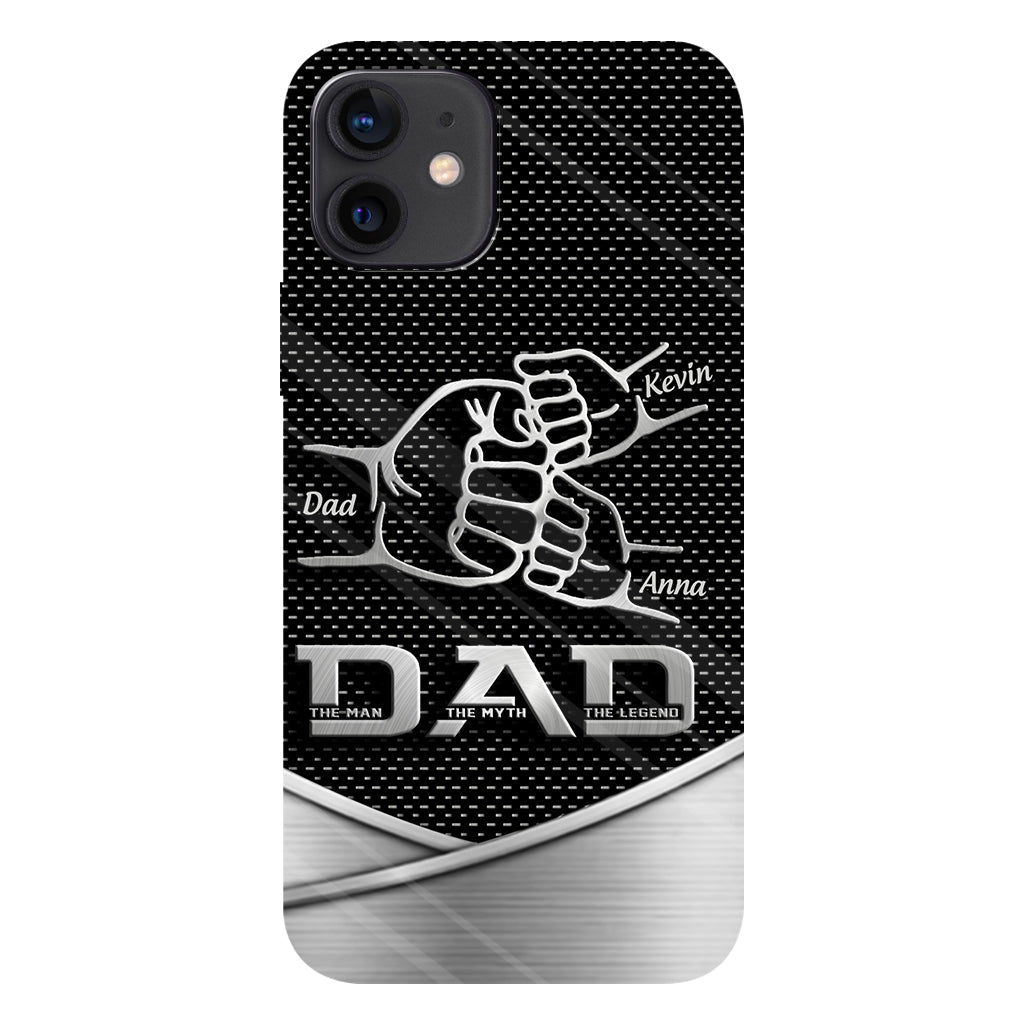 Dad The Man The Myth The Legend First Bump - Christmas Gift for Dad - Personalized Father Full Print Phone Case