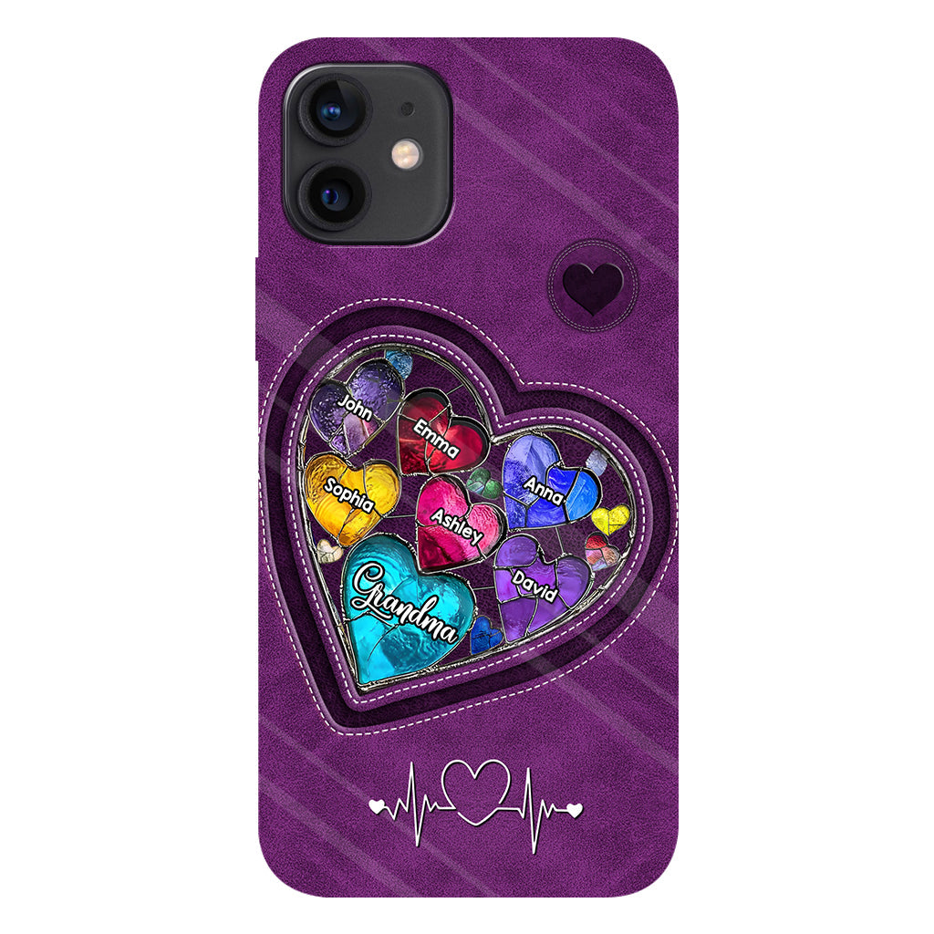 Grandma's Mom's Sweethearts - Personalized Grandma Full Print Phone Case