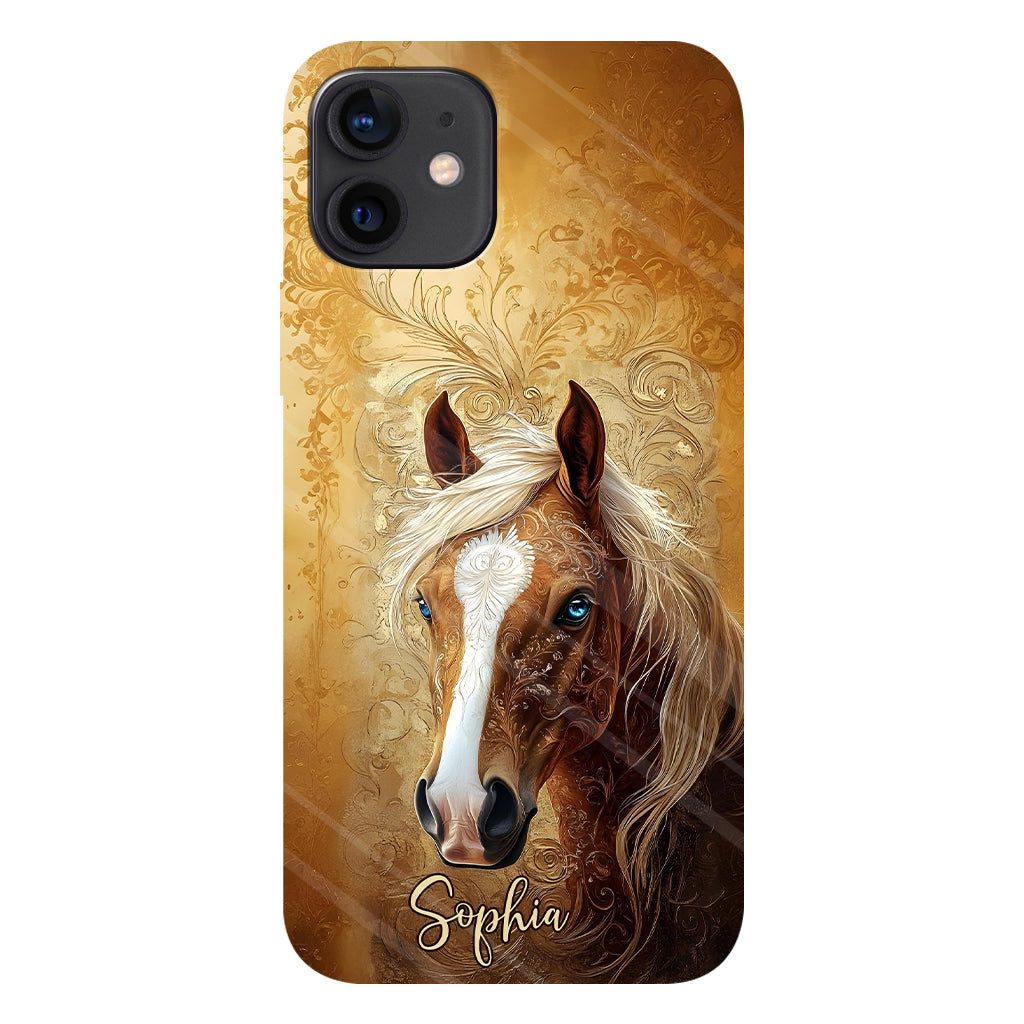 Love Horses - Personalized Horse Full Print Phone Case