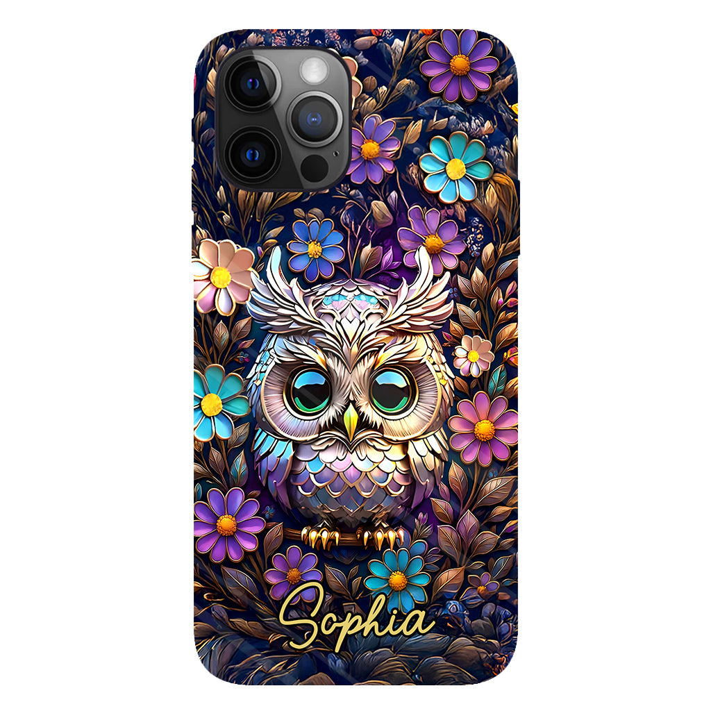 Cute Owl - Personalized Owl Full Print Phone Case