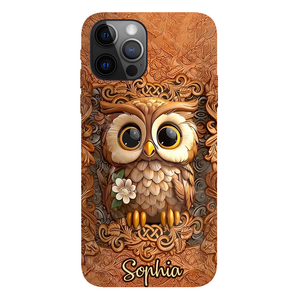 Beautiful Owl - Personalized Owl Full Print Phone Case