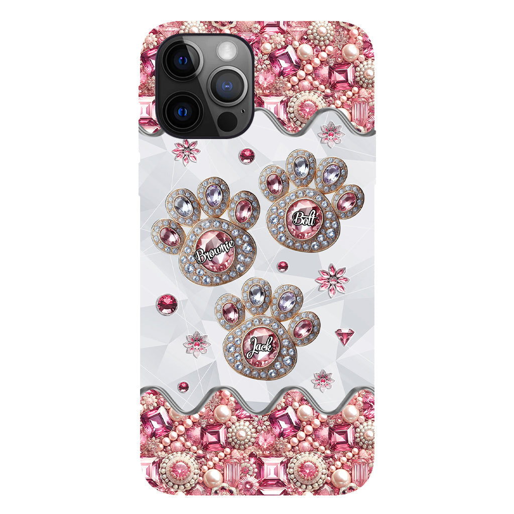 Das Leben ist schöner mit meinen Hunden – Personalisierte Handyhülle mit Hunde-Vollbild