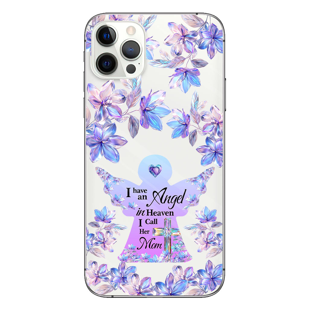 Angel In Heaven - Personalized Memorial Clear Phone Case
