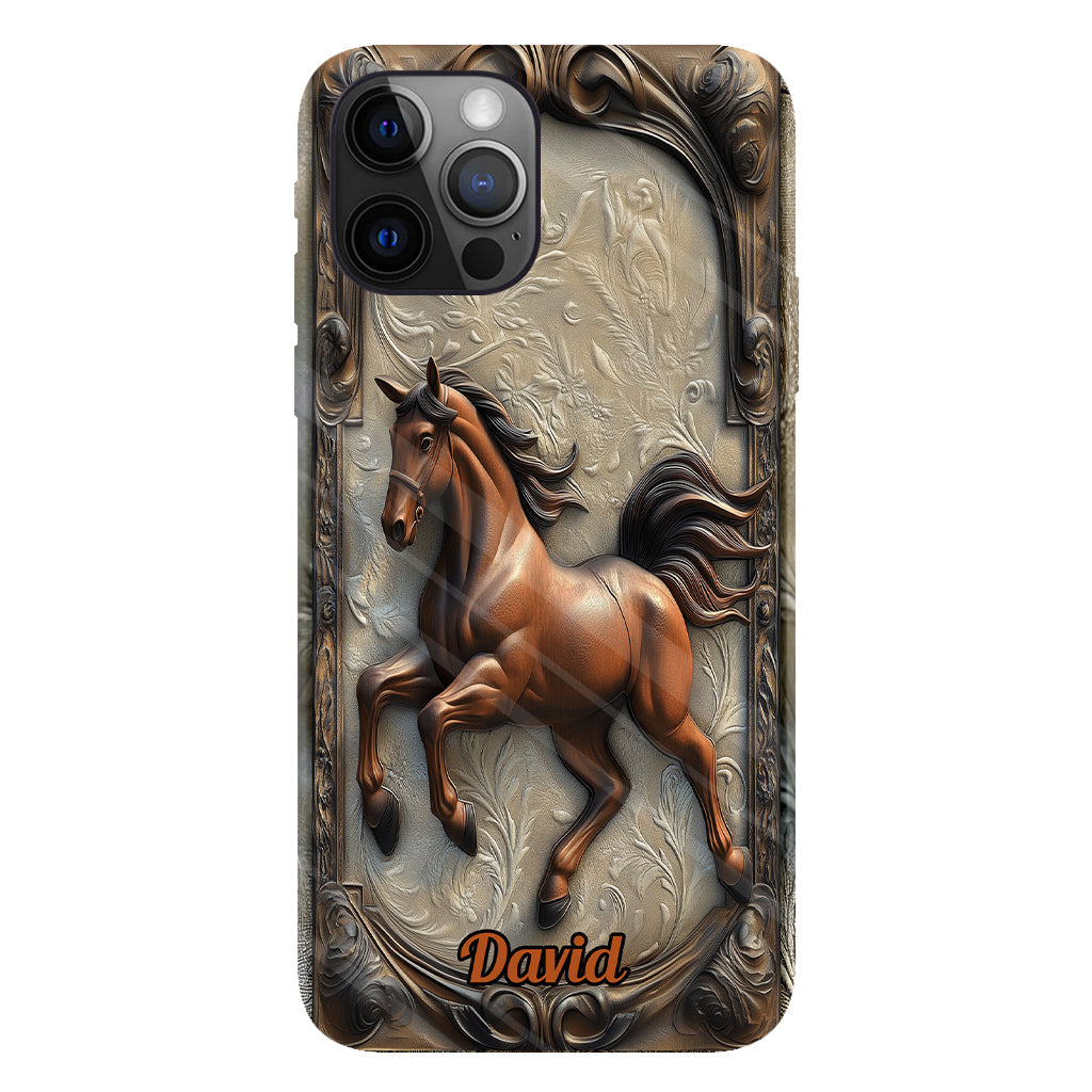 Liebe zum Pferd – Personalisierte Handyhülle mit Pferdemotiv