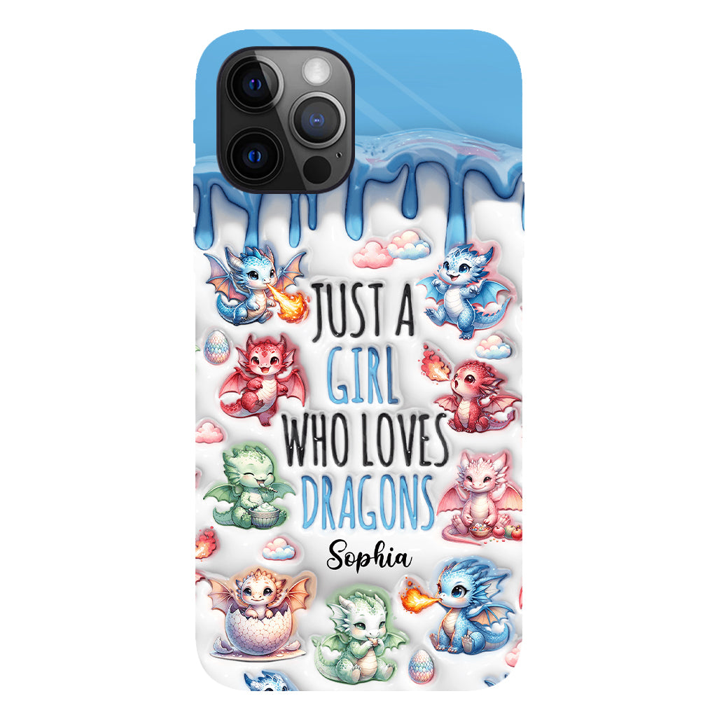 Just A Girl Who Loves Dragons - Personalized Dragon Full Print Phone Case
