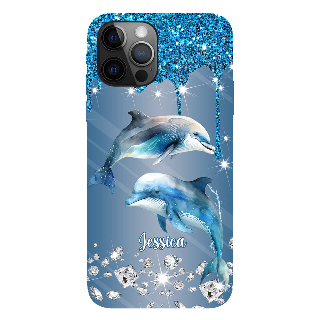 Beautiful Dolphins - Personalized Dolphin Full Print Phone Case