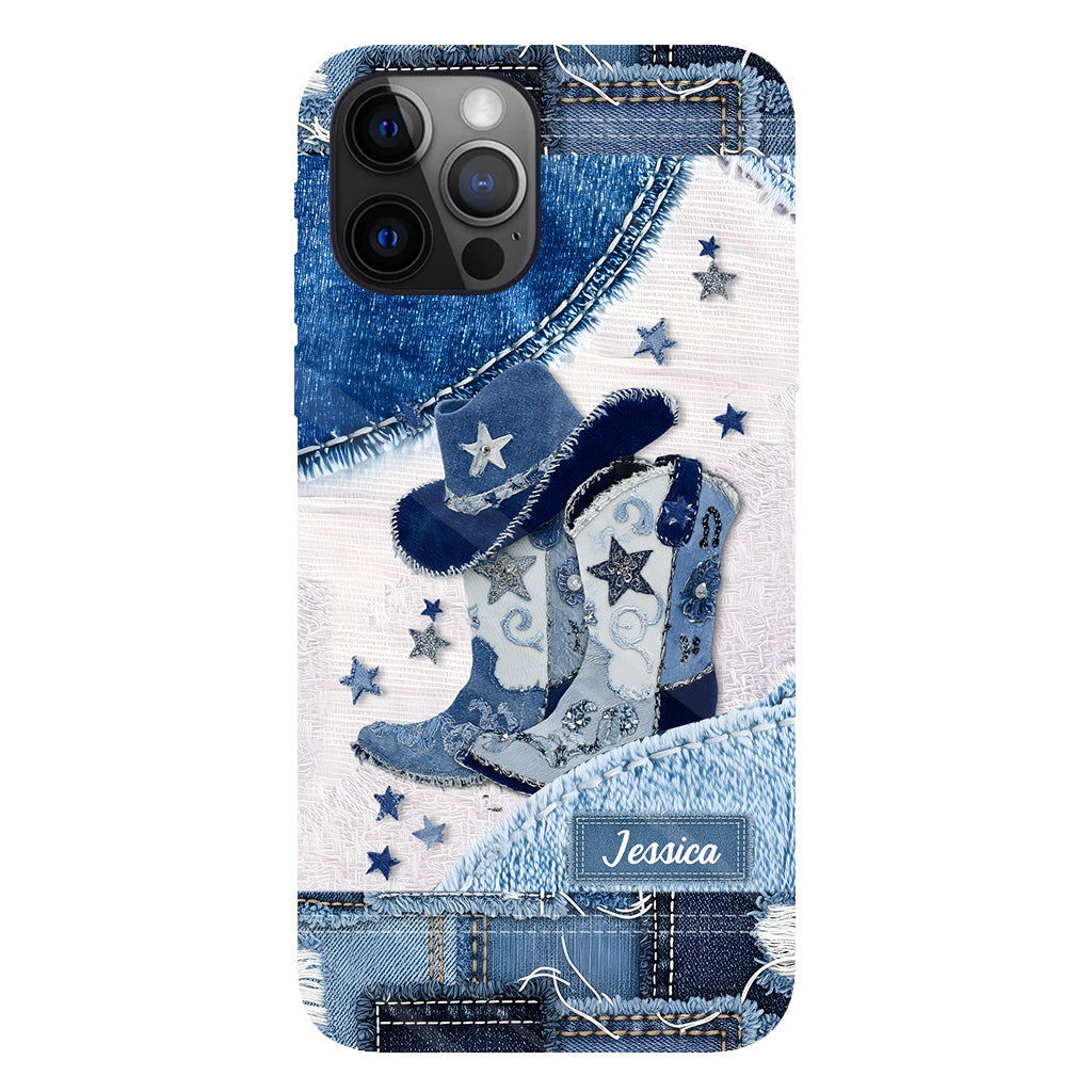 Cowgirl Boots - Personalized Cowgirl Full Print Phone Case