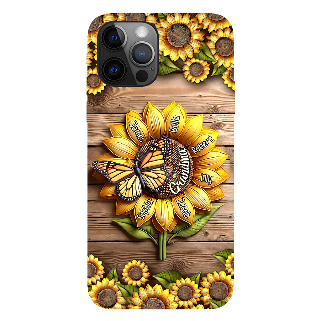 Du bist mein Sonnenschein, Oma und Mama – Personalisierte Handyhülle mit Oma-Motiv