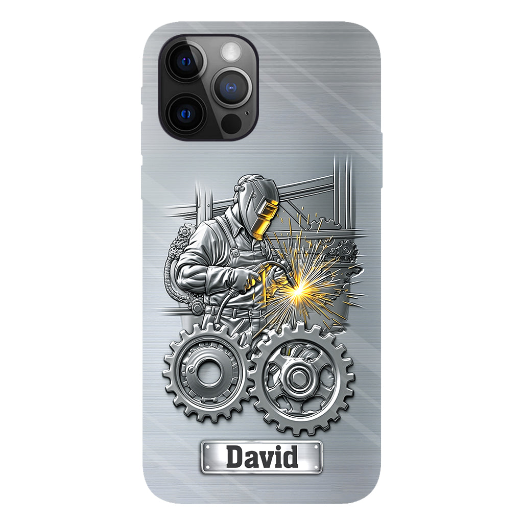 Aus Starken werden Schweißer – Personalisierte Handyhülle mit Schweißer-Motiv