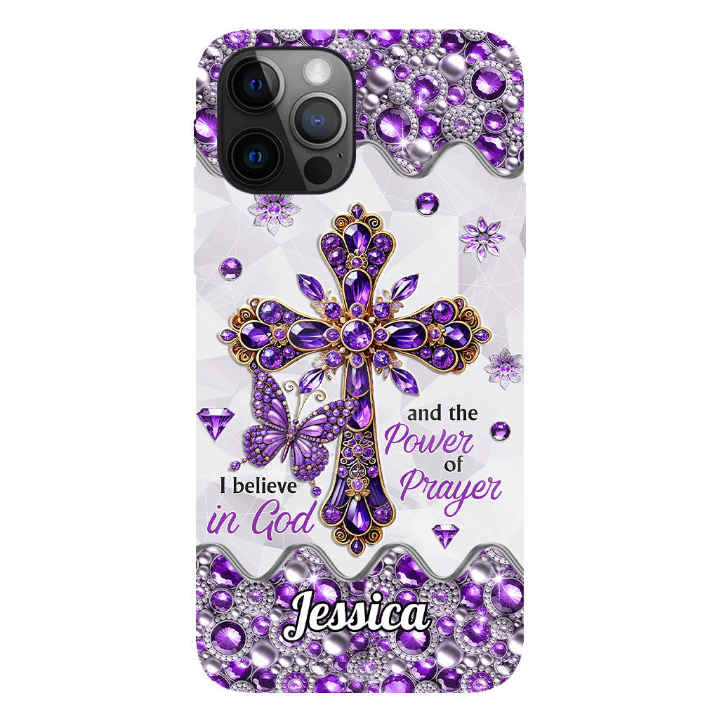 I Believe In God - Personalized Christian Full Print Phone Case