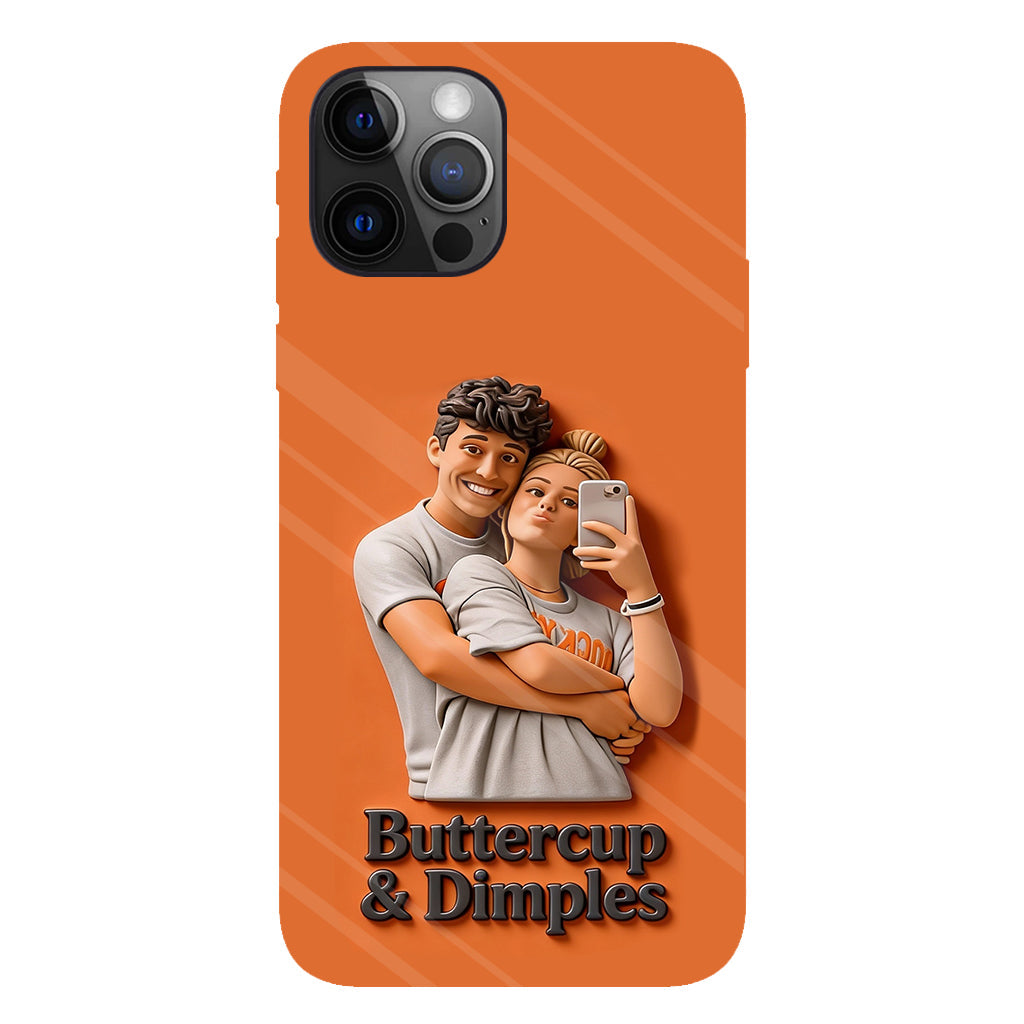Individuell gestaltbar mit jedem Foto – Perfektes Valentinstagsgeschenk – Personalisierte Handyhülle mit vollflächigem Aufdruck für Paare