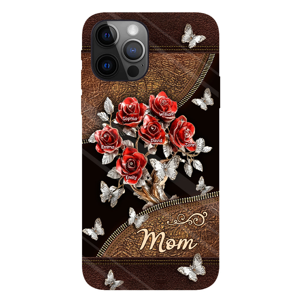 Wunderschönes Rosen-Geschenk für Mama, Oma,... - Personalisierte Handyhülle mit Vollbild-Aufdruck für Mutter