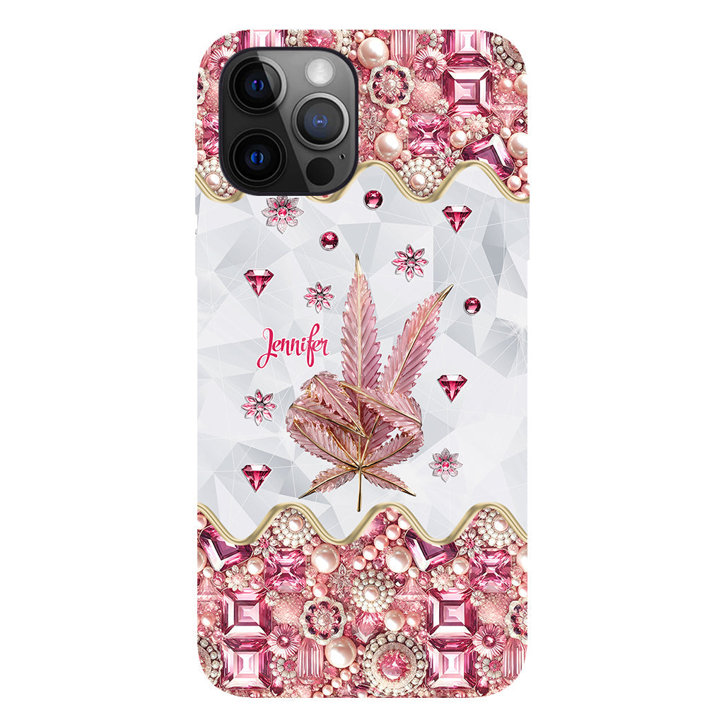 Irgendwo ist immer 420 – Personalisierte Handyhülle und Handygriff mit Weed-Motiv