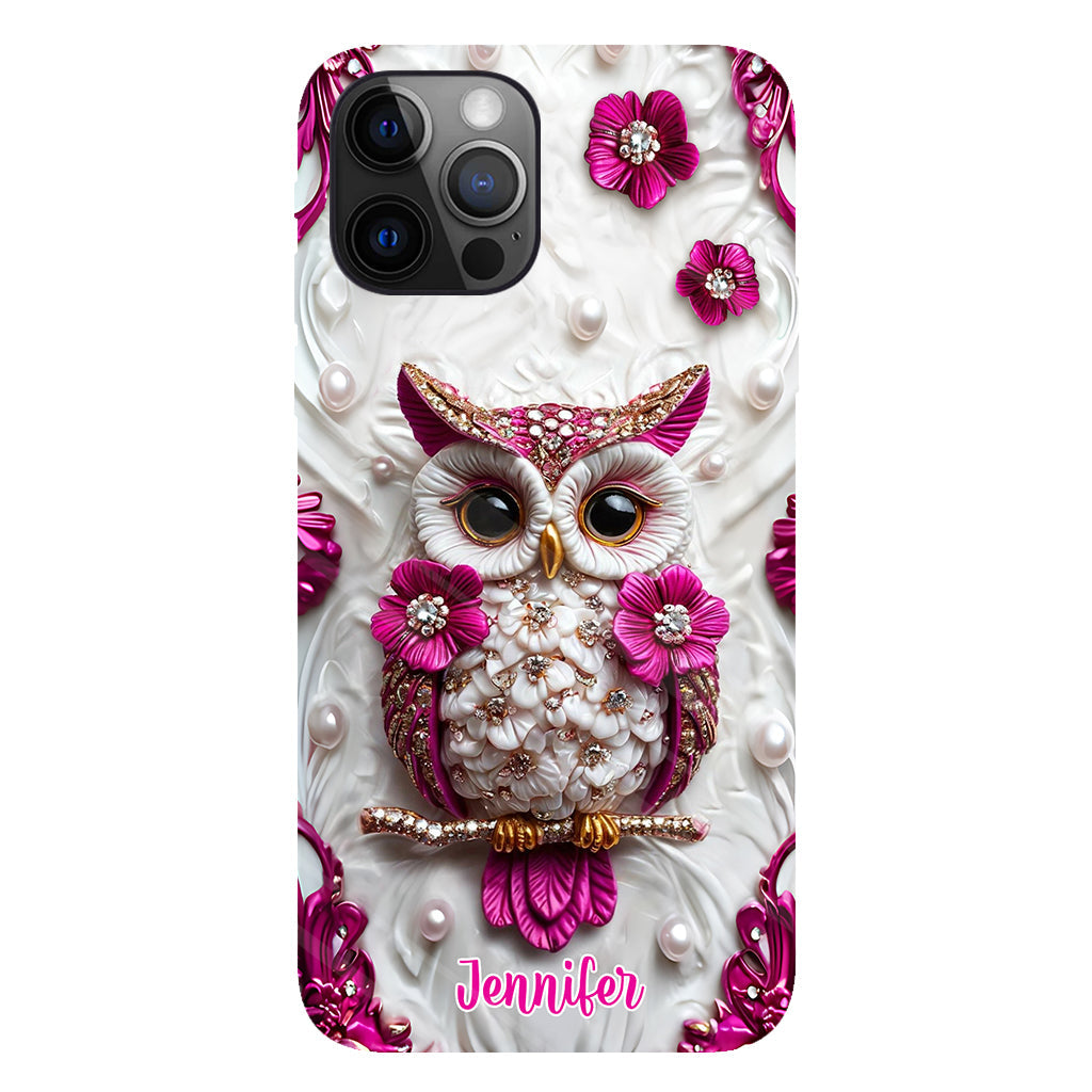 Beautiful Owl - Personalized Owl Full Print Phone Case