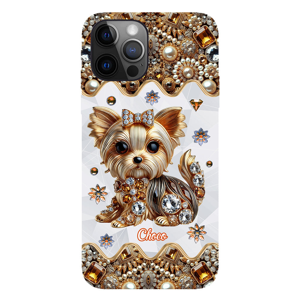 Liebe Yorkshire Terrier - Personalisierte Handyhülle mit Hundemotiv