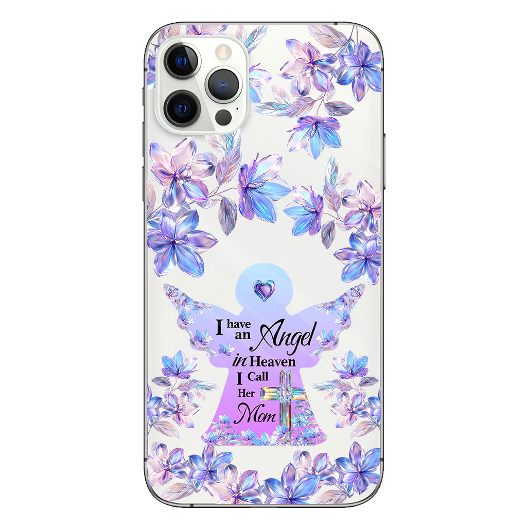 Angel In Heaven - Personalized Memorial Clear Phone Case