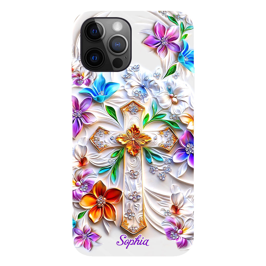 Glaube – Personalisierte Handyhülle mit christlichem Volldruck