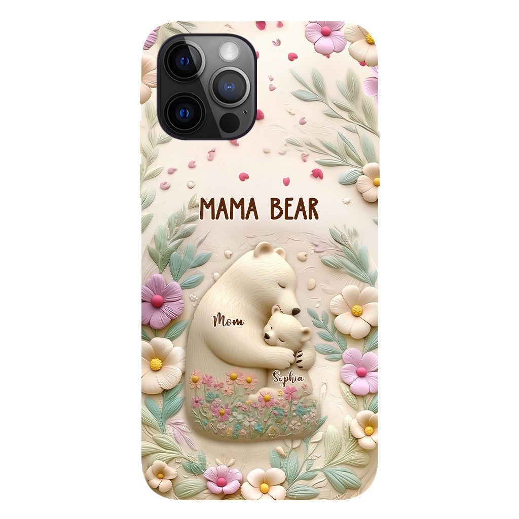 Mama Bär – Personalisierte Handyhülle mit Muttermotiv