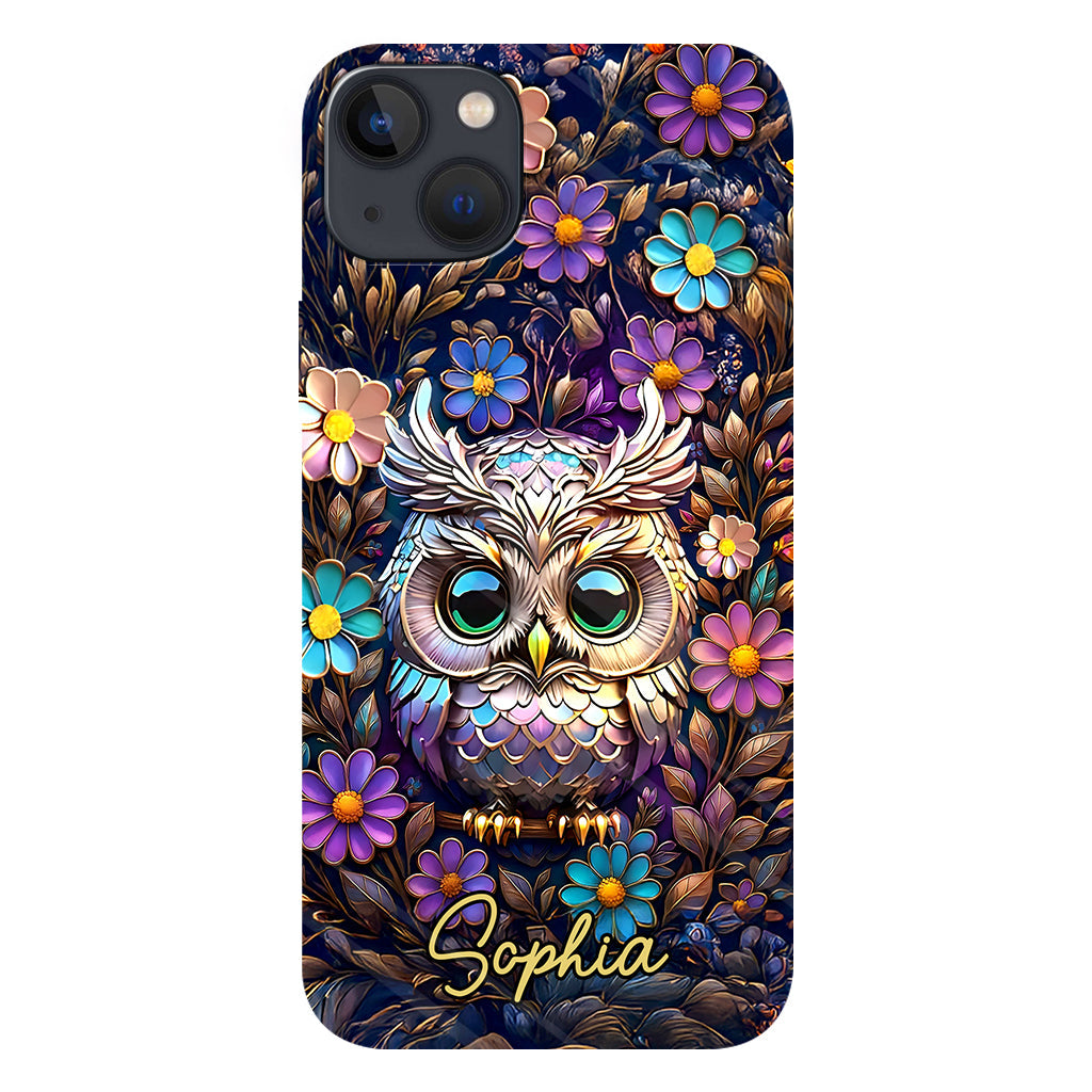 Cute Owl - Personalized Owl Full Print Phone Case