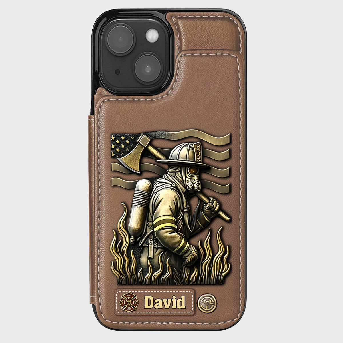 Proud Firefighter - Personalized Firefighter Wallet Phone Case