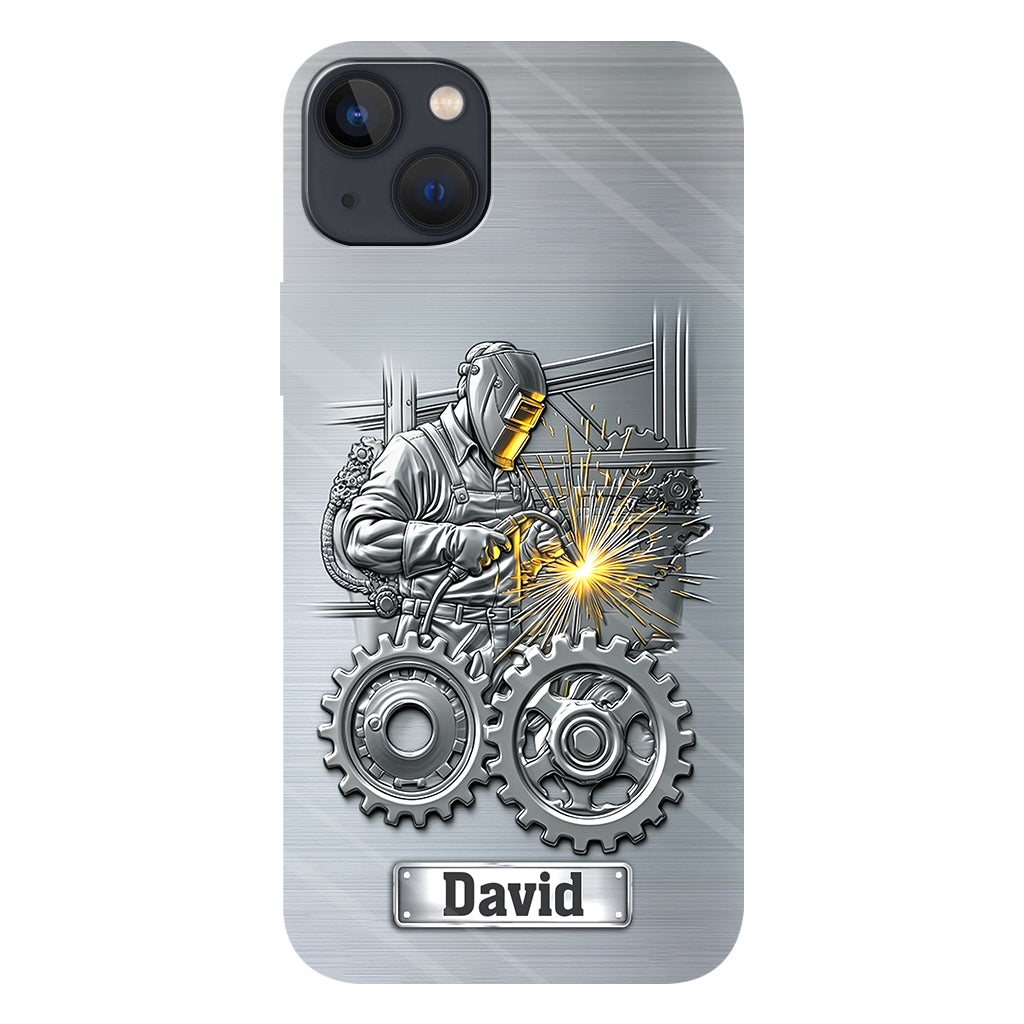 Aus Starken werden Schweißer – Personalisierte Handyhülle mit Schweißer-Motiv