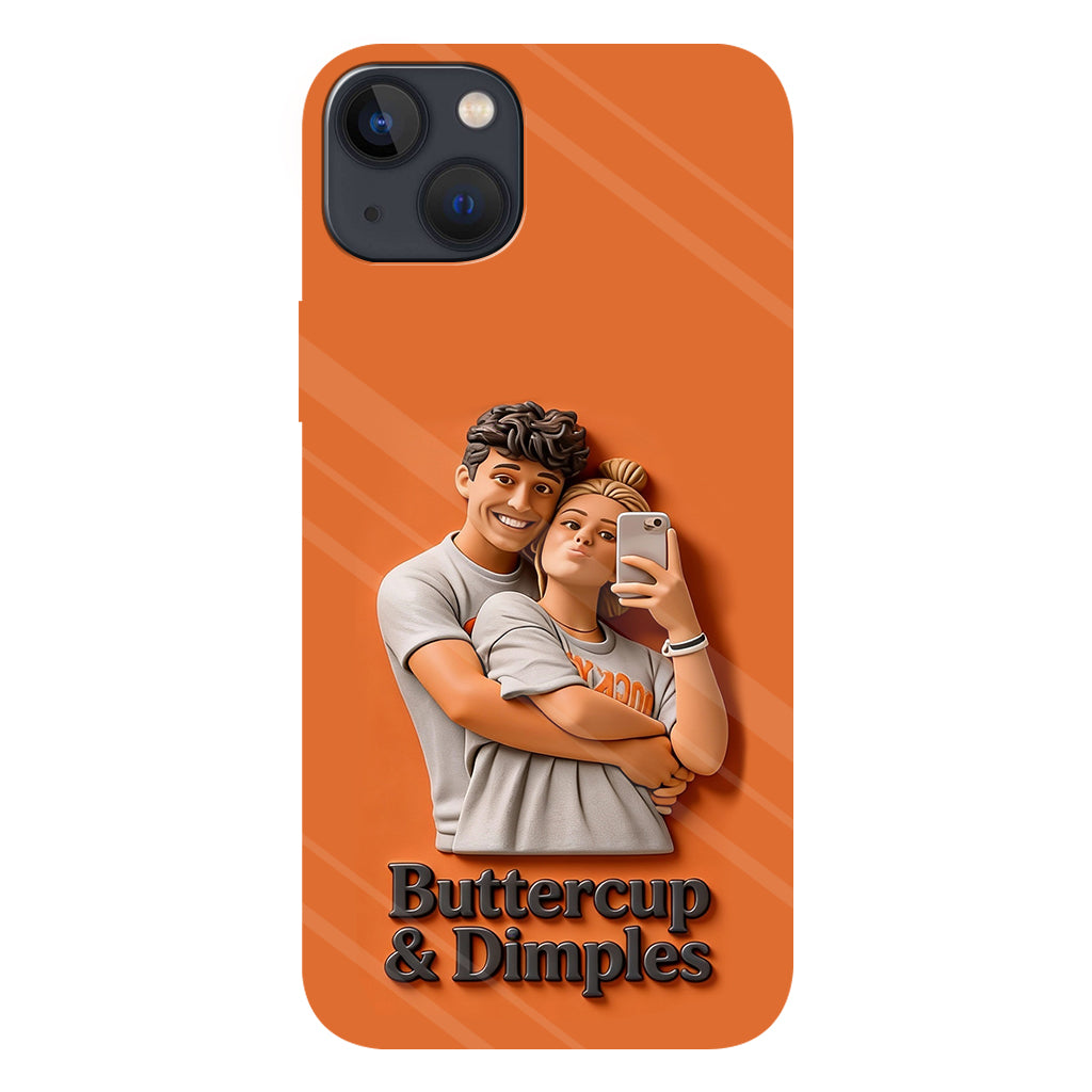 Individuell gestaltbar mit jedem Foto – Perfektes Valentinstagsgeschenk – Personalisierte Handyhülle mit vollflächigem Aufdruck für Paare