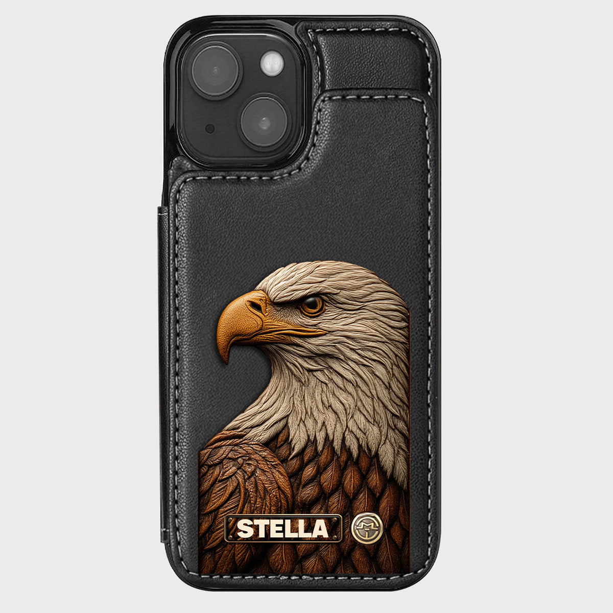 Majestic Eagle - Personalized Bald Eagle Wallet Phone Case