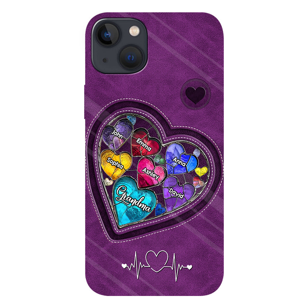 Grandma's Mom's Sweethearts - Personalized Grandma Full Print Phone Case