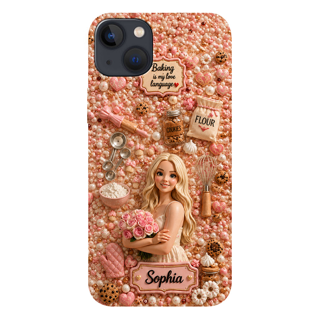 Baking Is My Love Language - Personalized Baking Full Print Phone Case