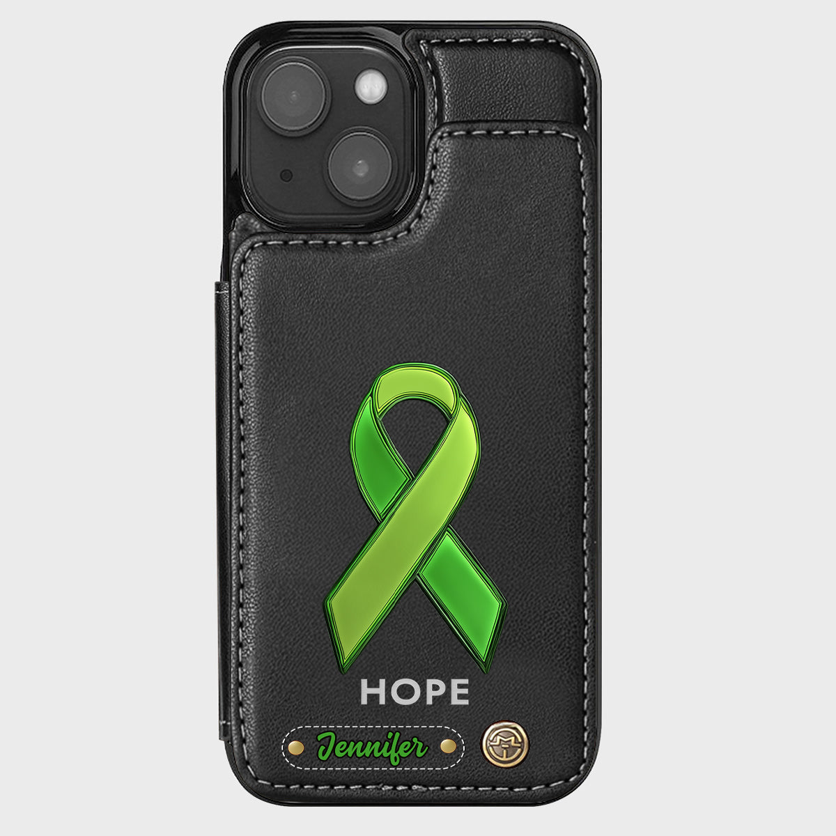 Hoffnung – Personalisierte Handyhülle mit Brieftaschenfunktion zur Sensibilisierung für psychische Gesundheit