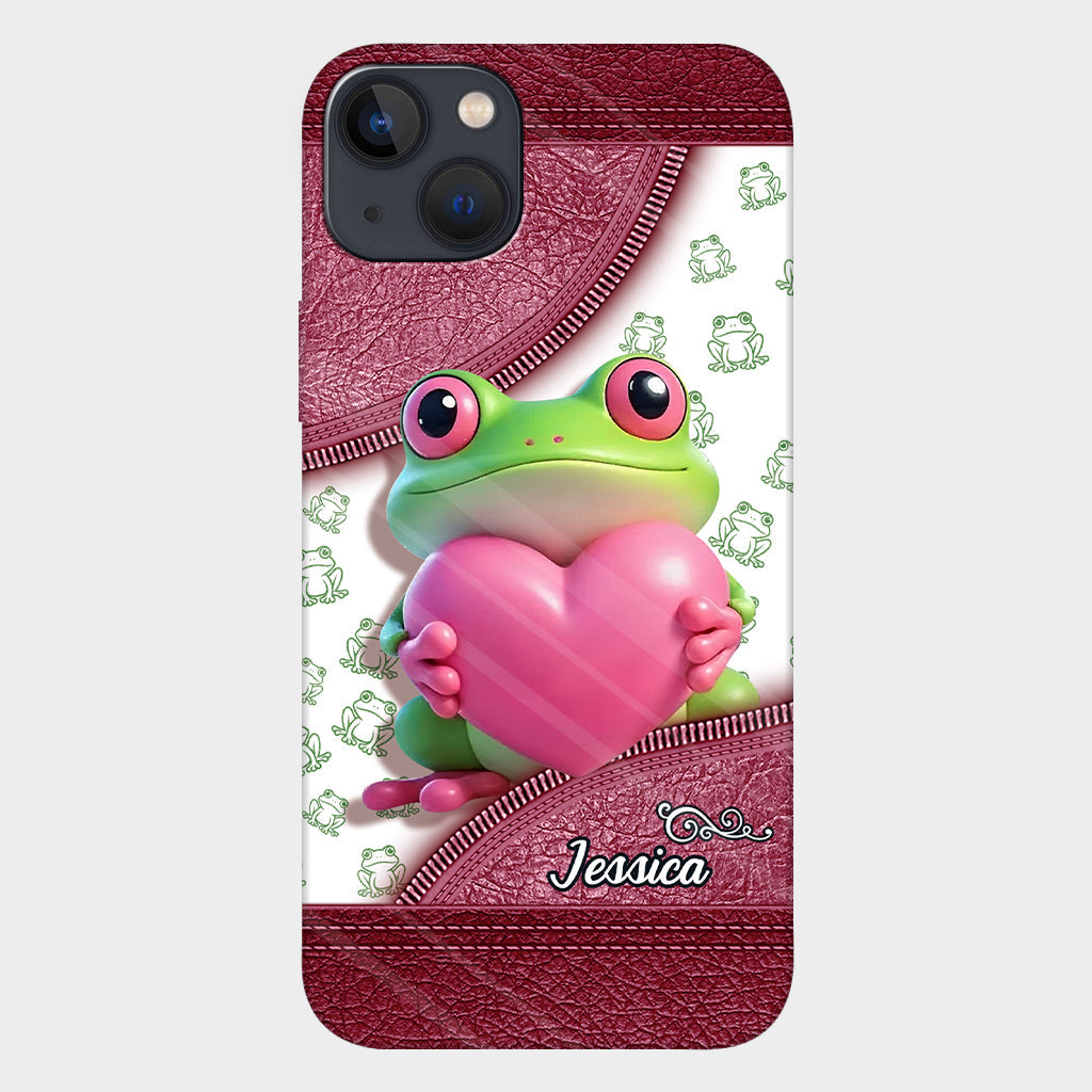 Love Frog – Personalisierte Handyhülle mit Froschmotiv