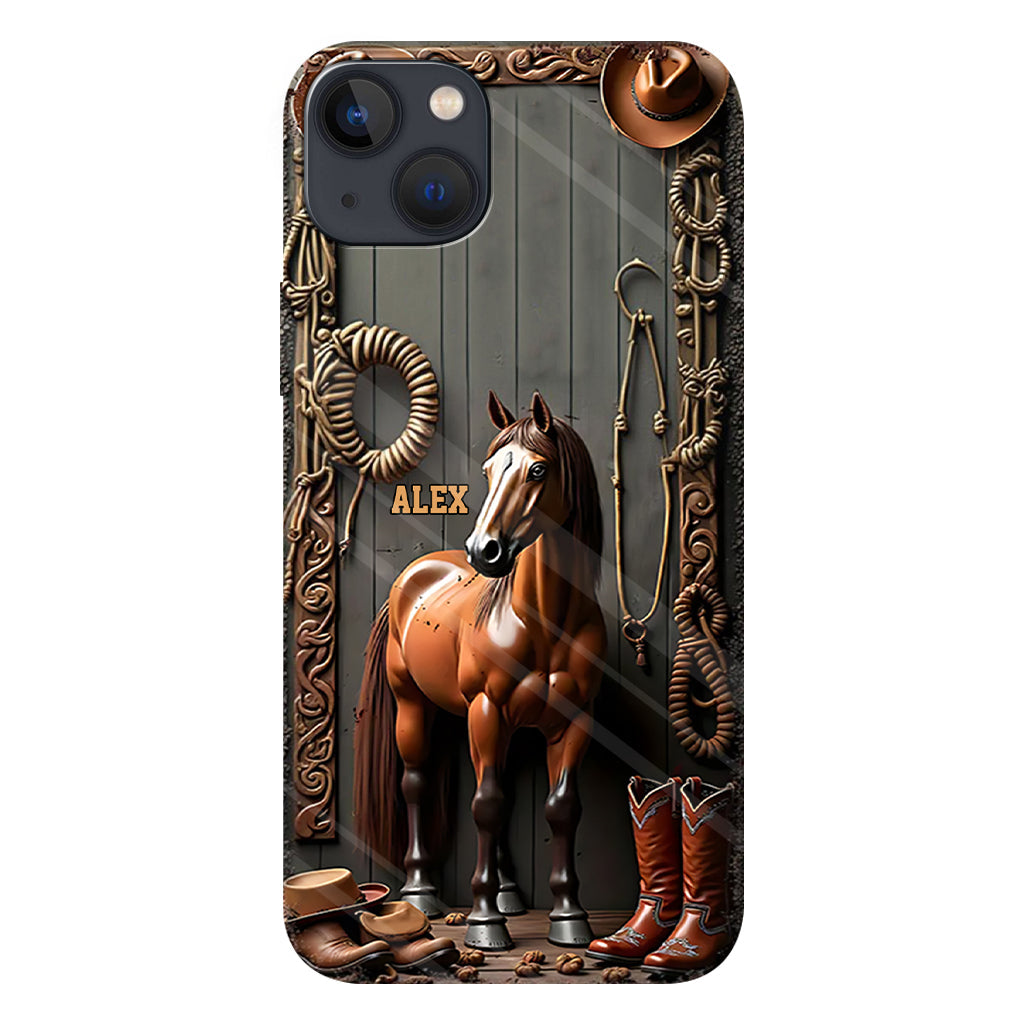Love Horses - Personalized Horse Full Print Phone Case