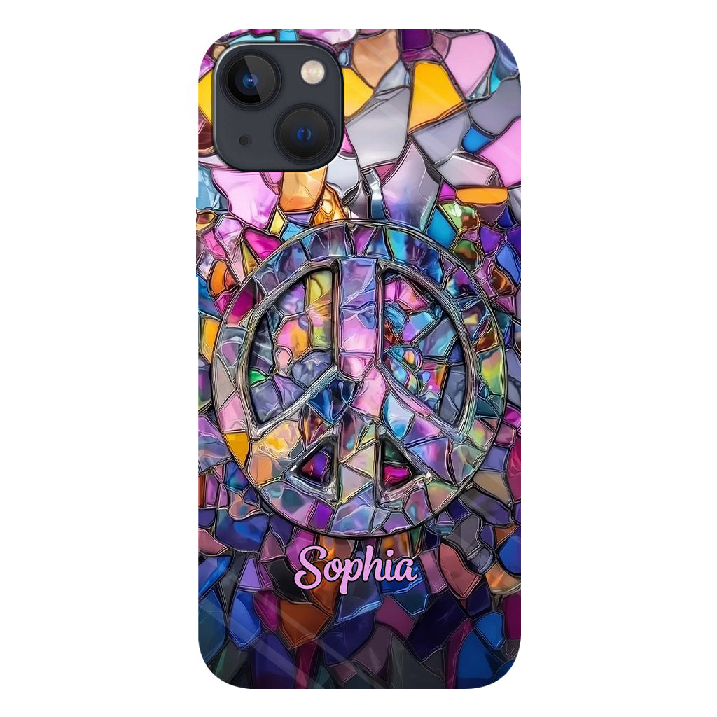 Hippie Soul – Personalisierte Handyhülle mit Hippie-Vollbilddruck