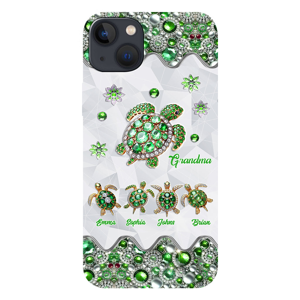 Grandma Of Little Turtles - Personalized Grandma Full Print Phone Case