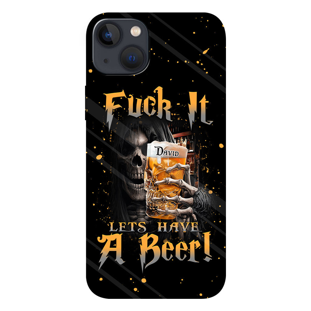 Let's Have A Beer - Personalized Beer Full Print Phone Case