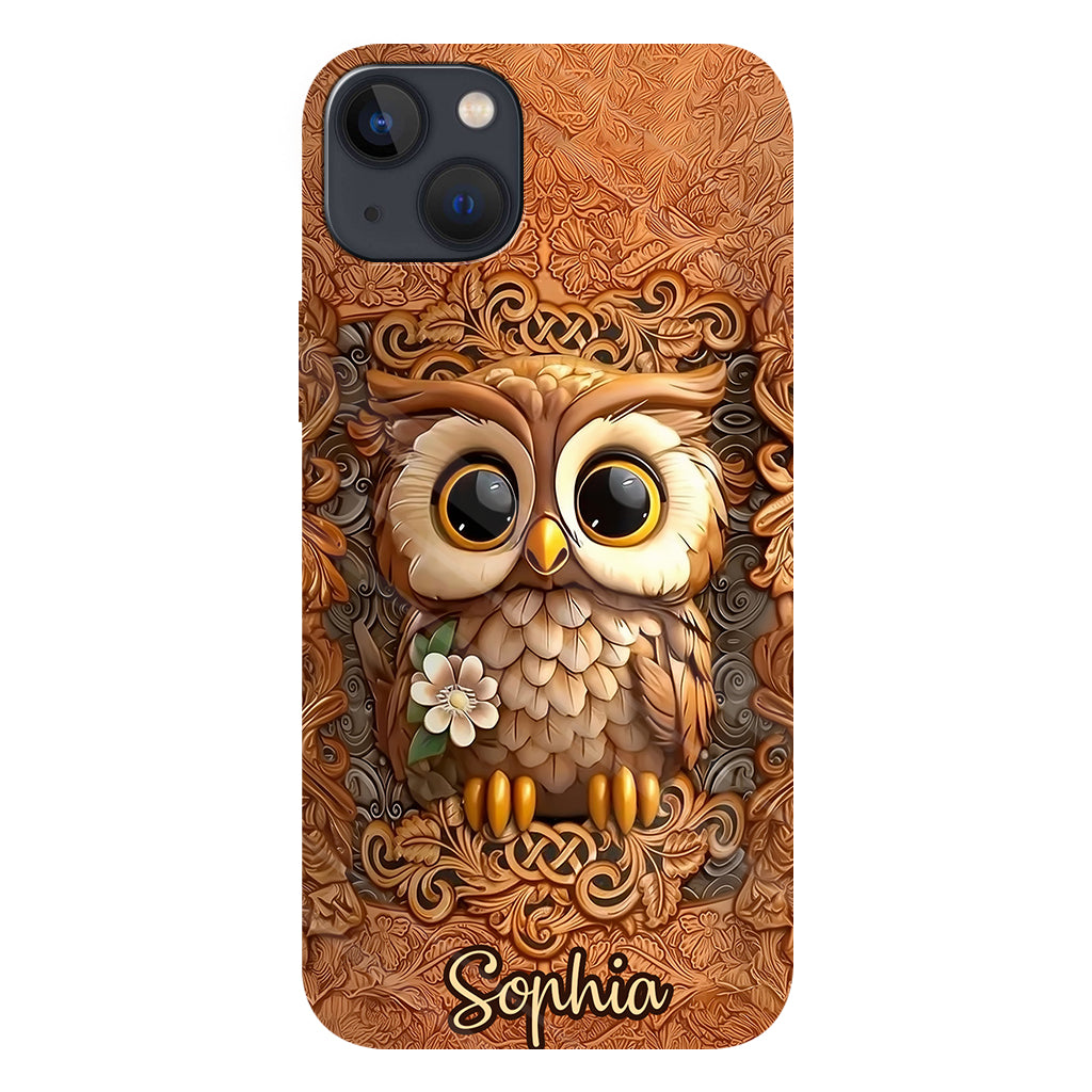 Beautiful Owl - Personalized Owl Full Print Phone Case