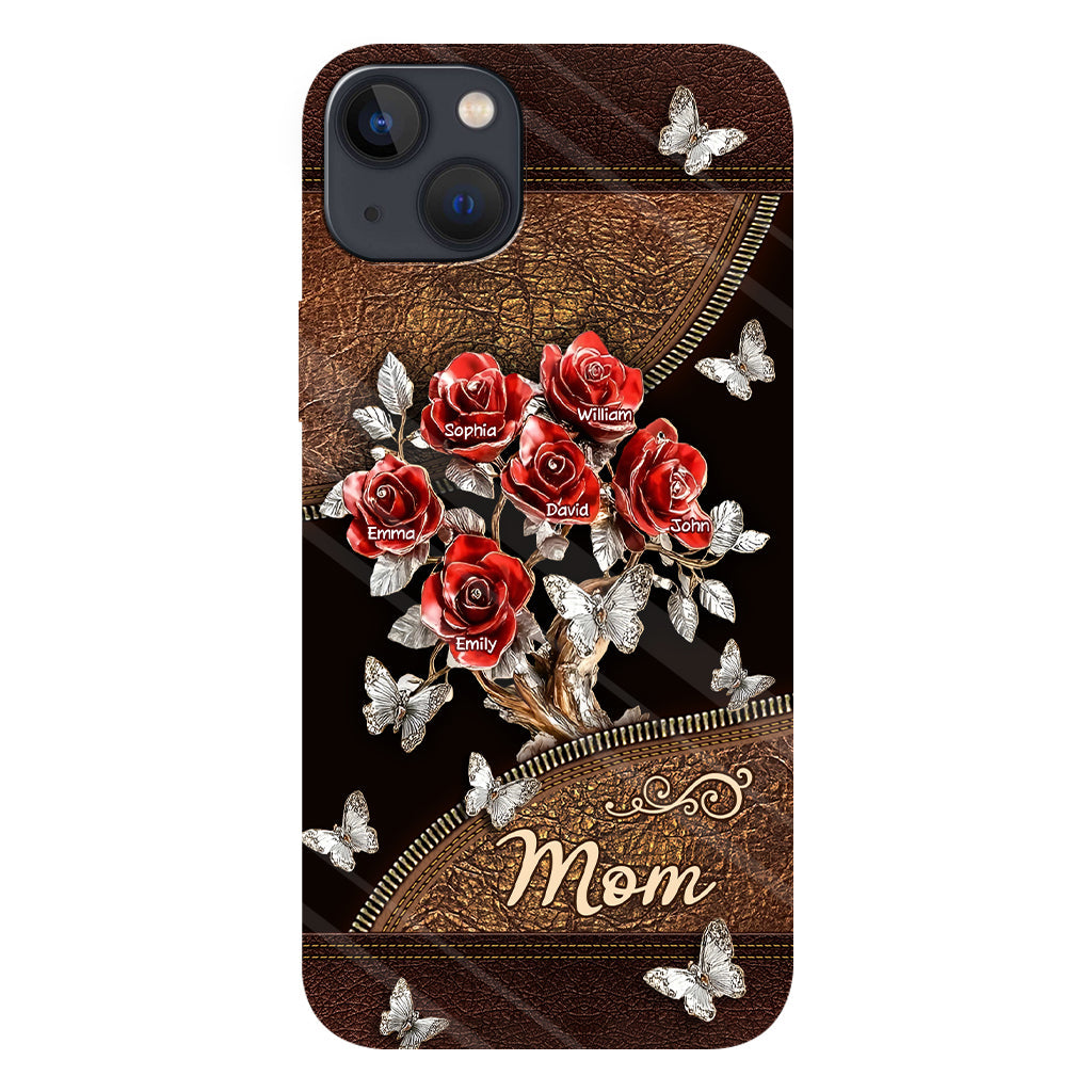 Wunderschönes Rosen-Geschenk für Mama, Oma,... - Personalisierte Handyhülle mit Vollbild-Aufdruck für Mutter