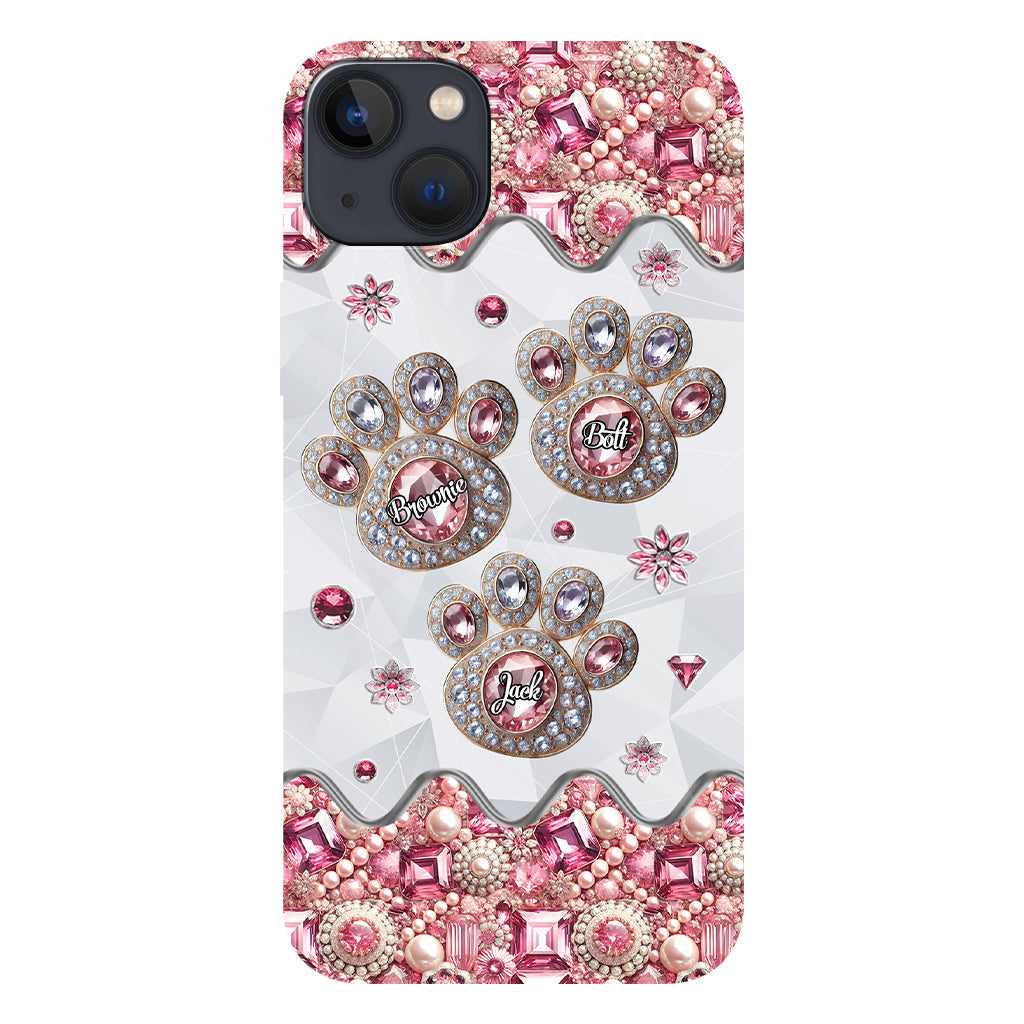 Das Leben ist schöner mit meinen Hunden – Personalisierte Handyhülle mit Hunde-Vollbild