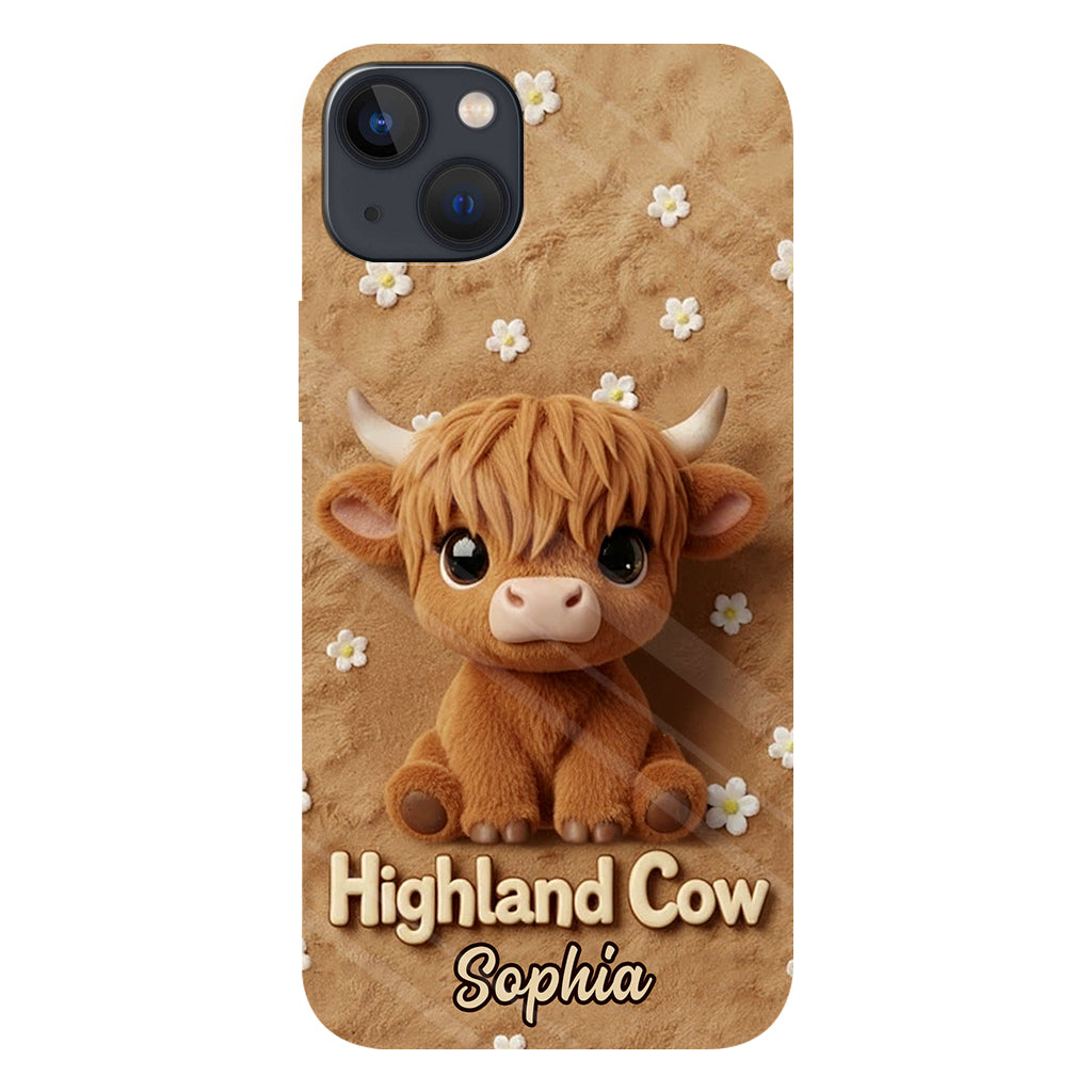 Just A Girl Who Loves Highland Cows - Personalized Highland Cow Full Print Phone Case