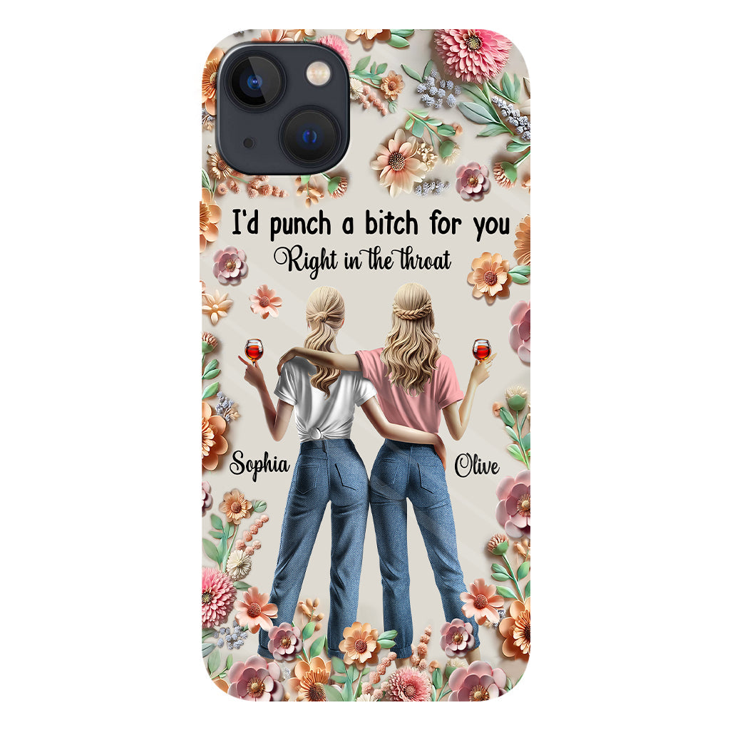 Punch Bitch Besties - Personalized Bestie Full Print Phone Case