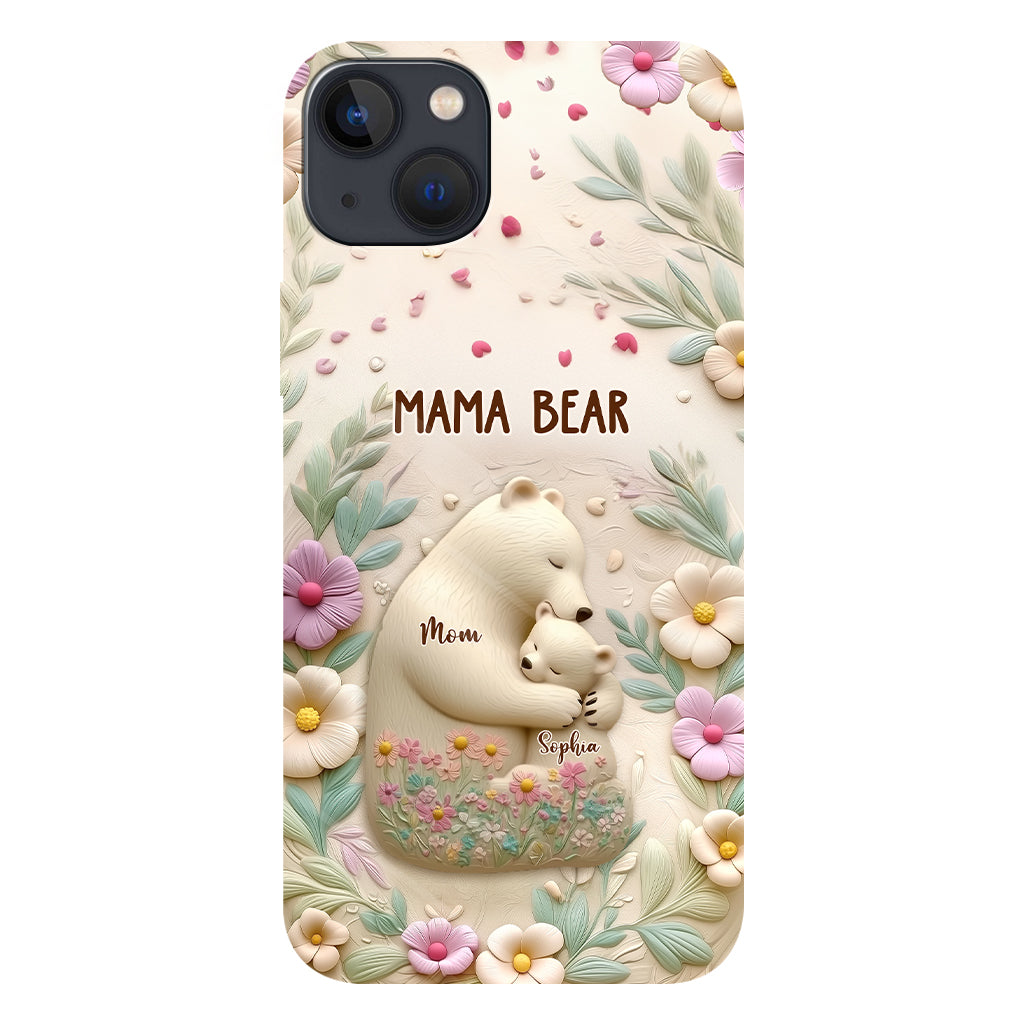 Mama Bär – Personalisierte Handyhülle mit Muttermotiv