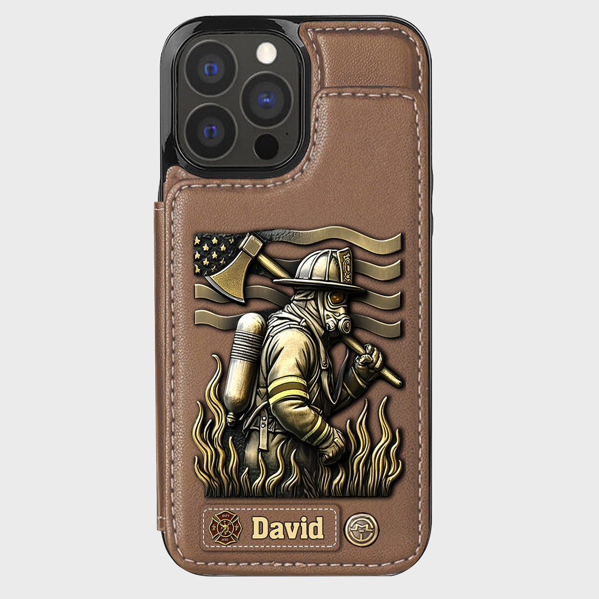 Proud Firefighter - Personalized Firefighter Wallet Phone Case