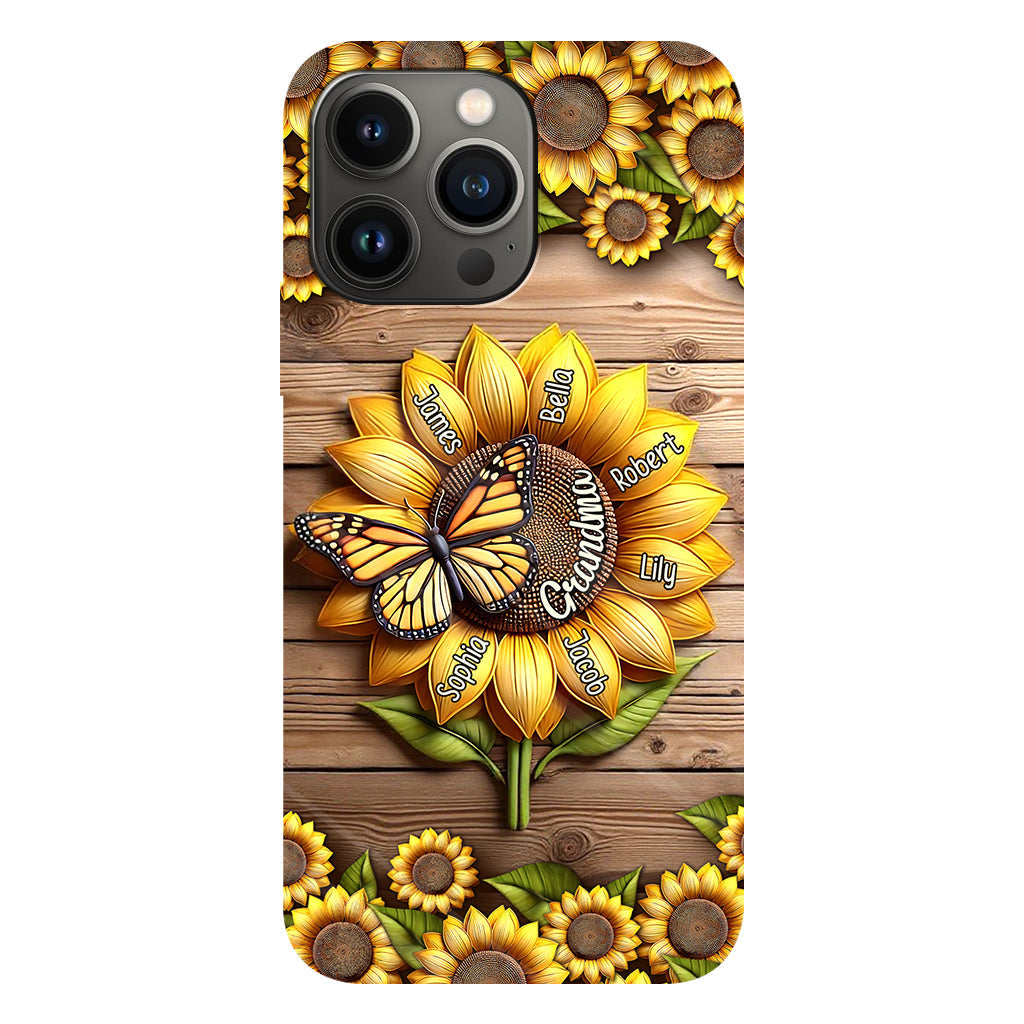 Du bist mein Sonnenschein, Oma und Mama – Personalisierte Handyhülle mit Oma-Motiv