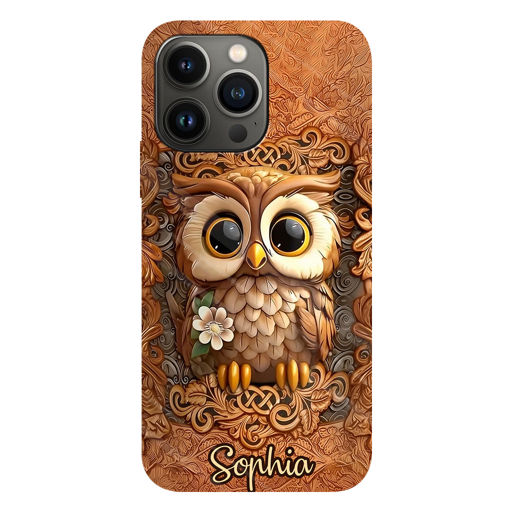 Beautiful Owl - Personalized Owl Full Print Phone Case