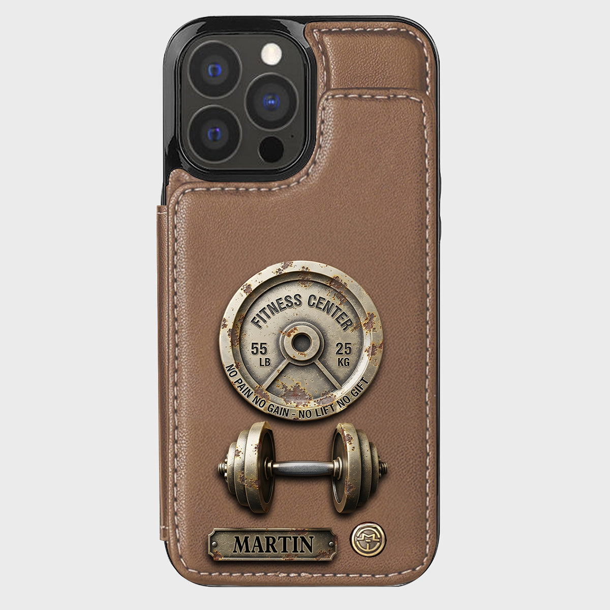 No Pain No Gain - Personalized Fitness Wallet Phone Case