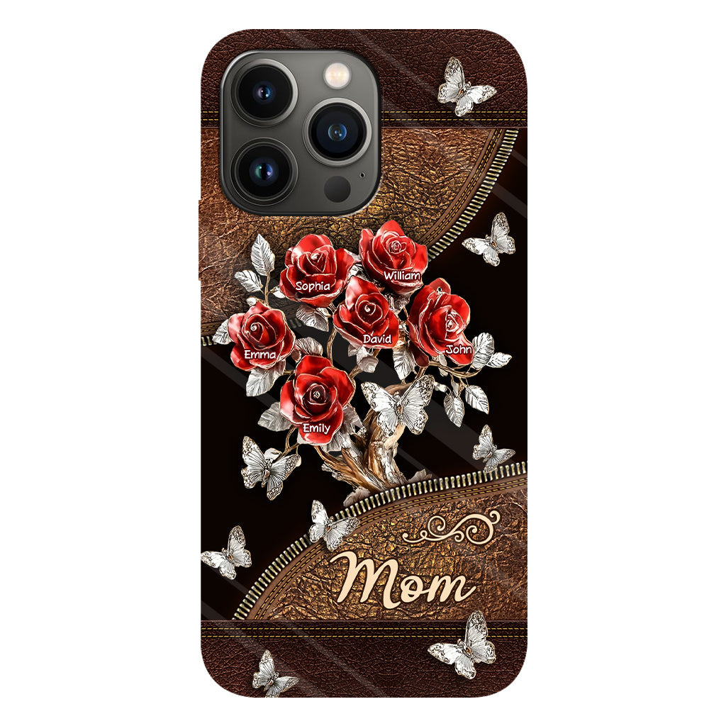 Wunderschönes Rosen-Geschenk für Mama, Oma,... - Personalisierte Handyhülle mit Vollbild-Aufdruck für Mutter