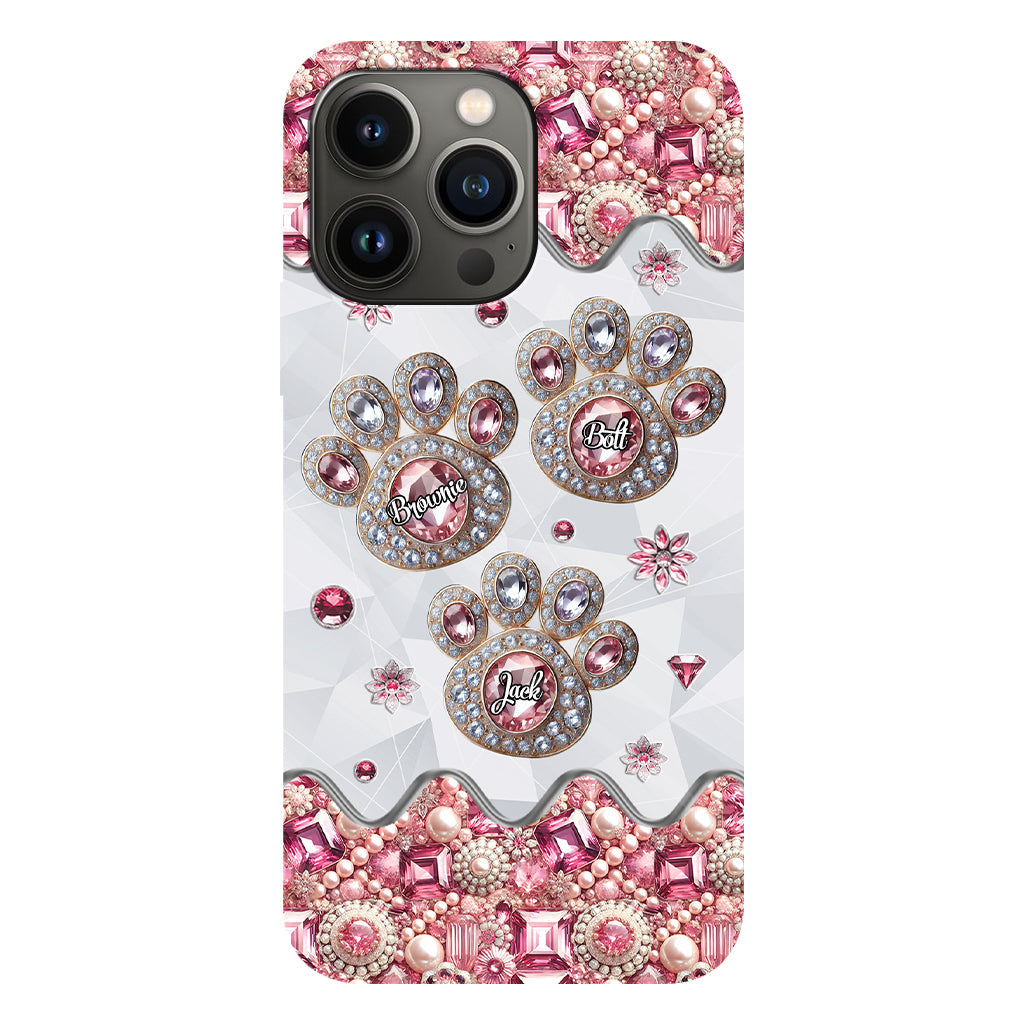 Das Leben ist schöner mit meinen Hunden – Personalisierte Handyhülle mit Hunde-Vollbild