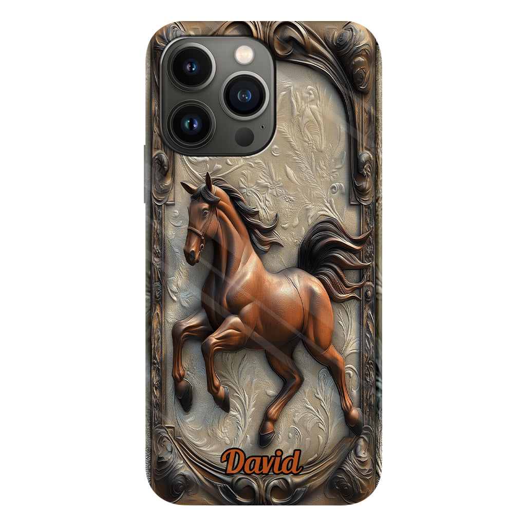 Liebe zum Pferd – Personalisierte Handyhülle mit Pferdemotiv