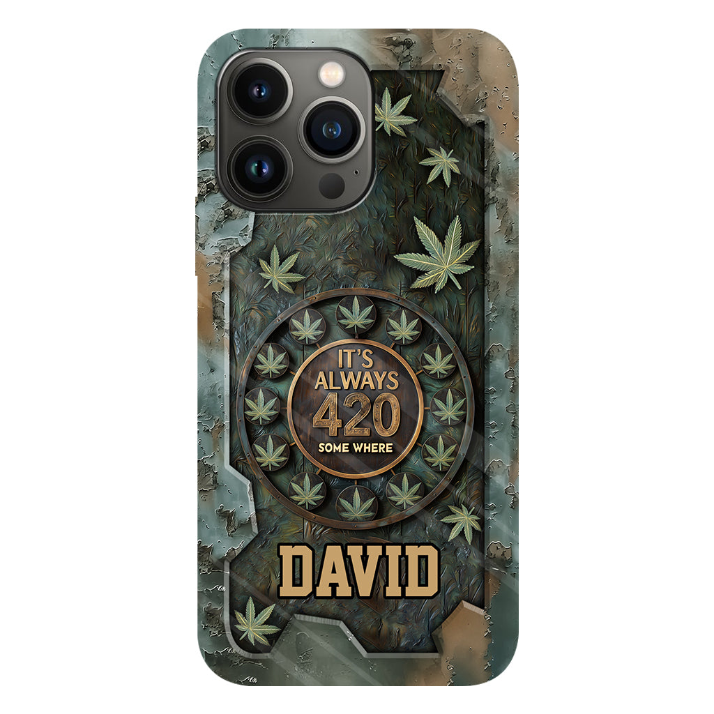 It's Always 420 - Personalized Weed Full Print Phone Case